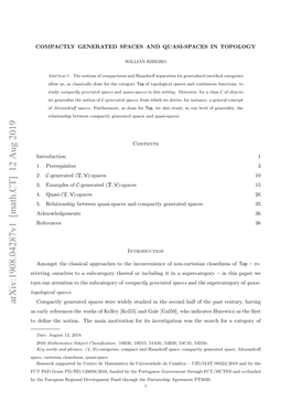 Arxiv:1908.04287V1 [Math.CT] 12 Aug 2019