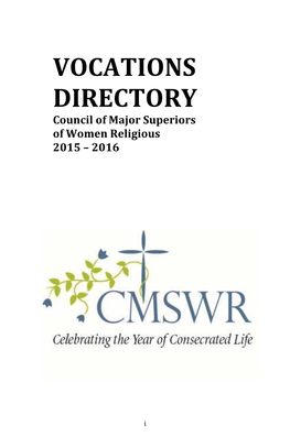 2015-2016 Vocation Directory