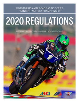 Motoamerica Ama Road Racing Series Fim North America Championship 2020 Regulations