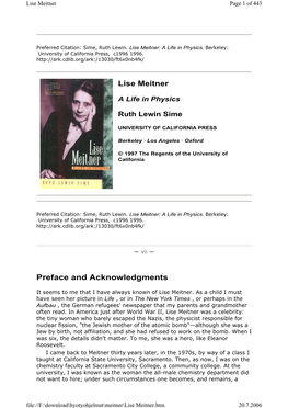 Lise Meitner Page 1 of 443