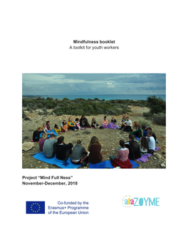 Mindfulness Booklet a Toolkit for Youth Workers Project