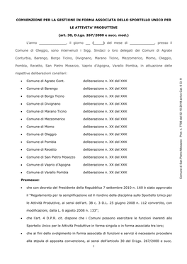 1 Convenzione Per La Gestione