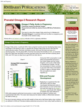 DHA and Pregnancy