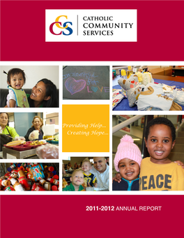 2011-2012 ANNUAL REPORT from the Executive Director