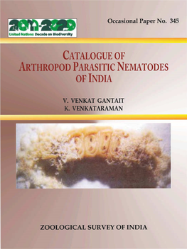 Catalogue of Arthropod Parasitic Nematodes of India