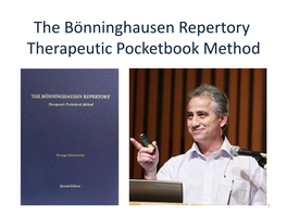 The Therapeutic Pocket Book Repertory