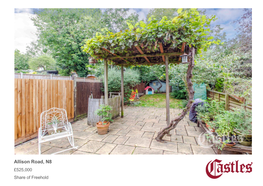 Allison Road, N8 £525,000 Share of Freehold