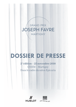 Dossier De Presse 04.10.2018