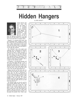 Hidden Hangers by BOB JEWETT