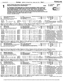 5½ Furlongs. (Turf) ‘Mdn 85K Purse $85,000 for MAIDENS, THREE YEARS OLD and UPWARD FOALED in NEW YORK STATE and APPROVED by the NEW YORK STATE-BRED REGISTRY
