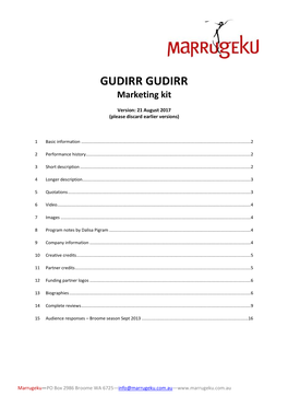 GUDIRR GUDIRR Marketing Kit