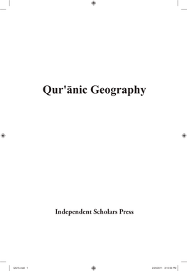 Qur'ānic Geography