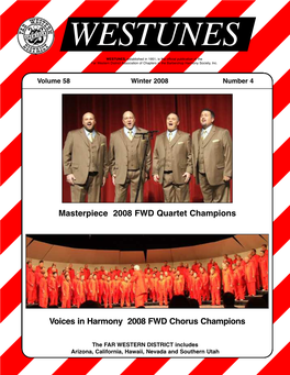 Pdf Westunes Vol 58 No 4 Winter 2008