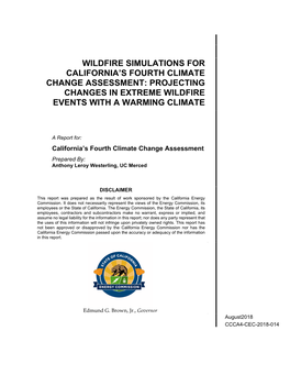 Wildfire Simulations for California's Fourth Climate Change Assessment