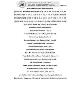 Nuclear Regulatory Commission