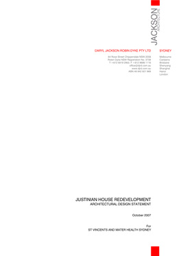 Justinian House Redevelopment Architectural Design Statement