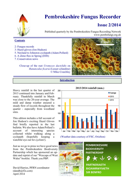 Pembrokeshire Fungus Recorder Issue 2/2014