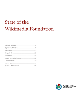 State of the Wikimedia Foundation