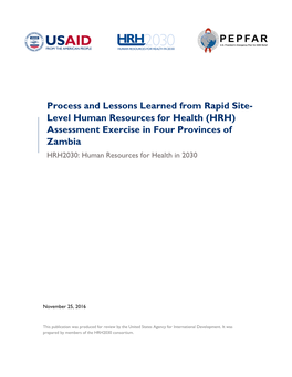 USAID Report Template