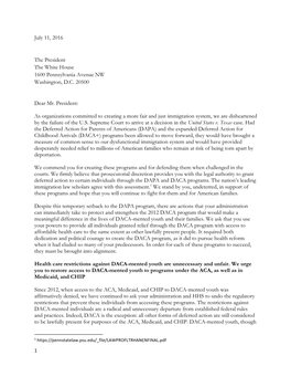 As Organizations Committed to Creating a More Fair and Just Immigration System, We Are Disheartened by the Failure of the U.S