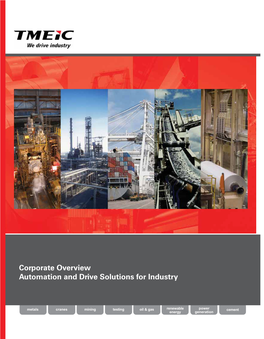 Corporate Overview Automation and Drive Solutions for Industry