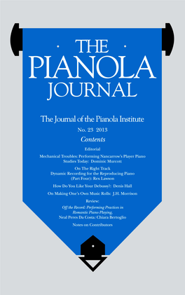 Pianola Journal 23