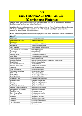 Comboyne Plateau