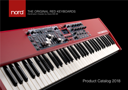 Product Catalog 2018 STAGE PIANOS COMBO ORGAN ACCESSORIES