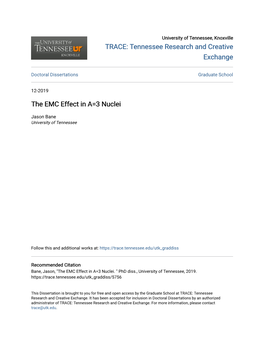 The EMC Effect in A=3 Nuclei