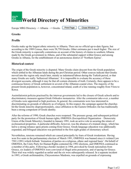 World Directory of Minorities