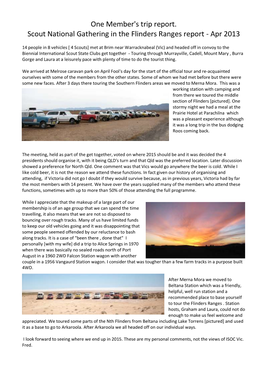 Flinders Ranges Report 2