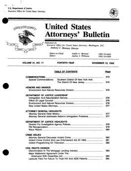 United States Attorneys Bulletin