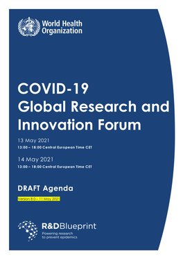 COVID-19 Global Research and Innovation Forum