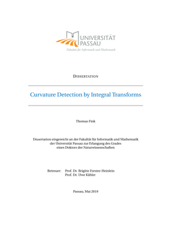 Curvature Detection by Integral Transforms