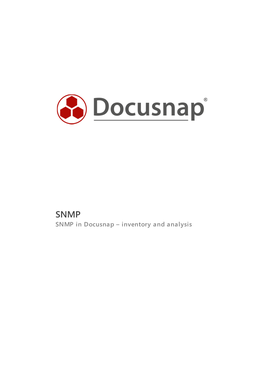 SNMP in Docusnap – Inventory and Analysis