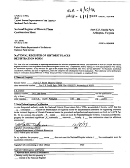 National Register of Historic Places Continuation Sheet Arlington