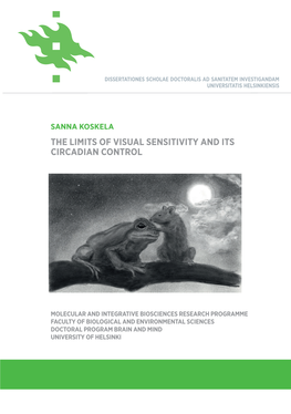 The Limits of Visual Sensitivity and Its Circadian Control 63/2020 Online)