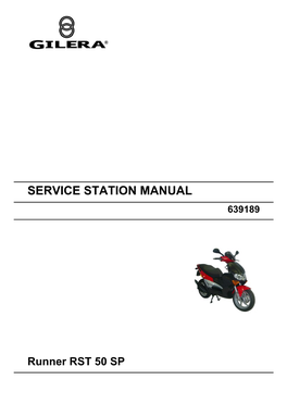 Gilera Runner RST SP Servicemanual