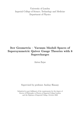 Vacuum Moduli Spaces of Supersymmetric Quiver Gauge Theories with 8 Supercharges