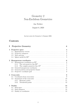 Geometry 2 Non-Euclidean Geometries