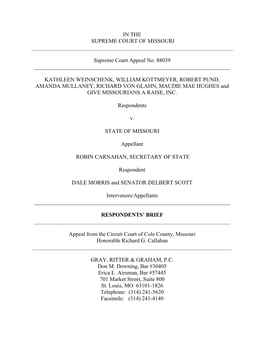 Weinschenk V. State of Missouri