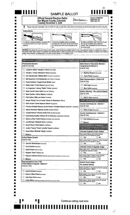 Sample Ballot