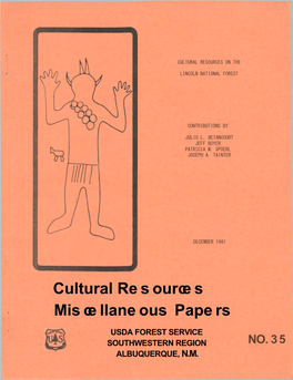 Cultural Resources Miscellaneous Papers