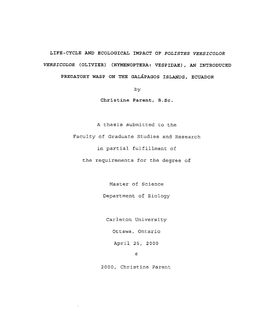 A Thesis Submitted to the Faculty of Graduate Studies and Resêarch