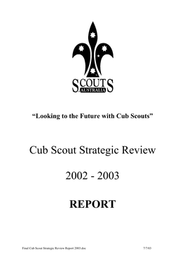 Cub Scout Review