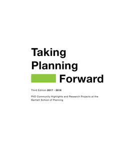 Taking Planning Forward Third Edition 2017 - 2018