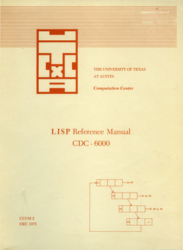 LISP Reference Manual CDC -6000