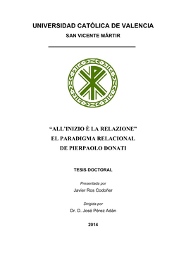 El Paradigma Relacional De Pierpaolo Donati