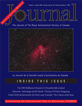 JRASC October 2009, Low Resolution (PDF)