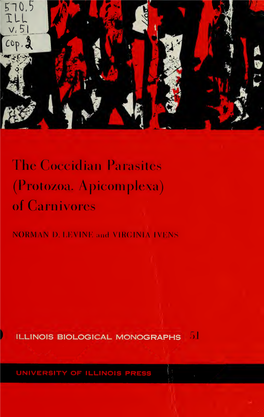 The Coccidian Parasites (Protozoa, Apicomplexa) of Carnivores